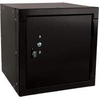 Casier cubique empilable, 12" x 12" x 12", Acier, Noir, D&eacute;mont&eacute; Seaboard Timber Mart