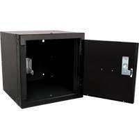 Casier cubique empilable, 12" x 12" x 12", Acier, Noir, D&eacute;mont&eacute; Seaboard Timber Mart