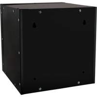 Casier cubique empilable, 12" x 12" x 12", Acier, Noir, D&eacute;mont&eacute; Seaboard Timber Mart