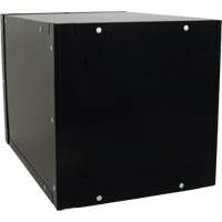 Casier cubique empilable, 12" x 18" x 12", Acier, Noir, D&eacute;mont&eacute; Seaboard Timber Mart