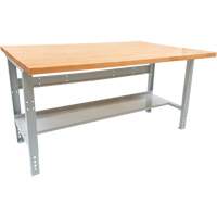 Industrial Modular Workbench, 1000 lbs. Cap., 72" W x 48" D Seaboard Timber Mart