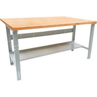 Industrial Modular Workbench, 1000 lbs. Cap., 72" W x 48" D Seaboard Timber Mart
