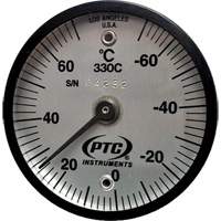 Thermom&egrave;tre de surface magn&eacute;tique, Contact, Analogique, -56.7-21.1°F (-70-70°C) Seaboard Timber Mart