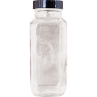 Bottle, Square, 8 fl. Oz., Glass Seaboard Timber Mart