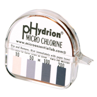 Papier r&eacute;actif Hydrion Chlorine Phydrion CM-240 Seaboard Timber Mart