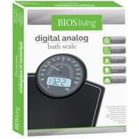Digital Analog Scale, 396 lbs. Cap., 100 g / 0.2 lbs. Graduations Seaboard Timber Mart