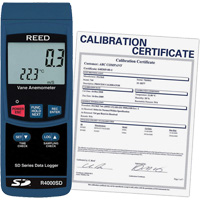 Thermo-Anemometer with ISO Certificate, Data Logging, 0.4 - 30 m/sec Air Velocity Range Seaboard Timber Mart