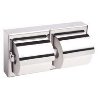 Distributeur double de papier hygi&eacute;nique avec protecteurs, Multiple Capacit&eacute; du rouleau Seaboard Timber Mart