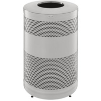 Classics Open Top Decorative Waste Bin, Stainless Steel, 51 US gal. Capacity Seaboard Timber Mart