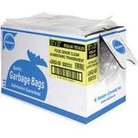 Food-Grade Garbage Bags, X-Strong, 35" W x 50" L, 0.92 mils, Clear Seaboard Timber Mart