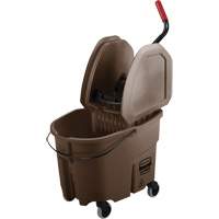Ensemble de seau pour vadrouille et essoreuse WaveBrake, Pression vers le bas, 8,75 gal. US (35 pintes), Brun Seaboard Timber Mart