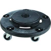 Socle roulant silencieux Brute, Poly&eacute;thyl&egrave;ne, Noir, Convient aux contenants 26-1/2" dia. Seaboard Timber Mart