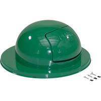Drum Waste Disposal Top, Dome Lid, Metal, Fits Container Size: 23-1/2" Dia. Seaboard Timber Mart
