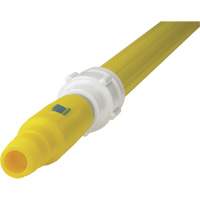 Deck Scrub Handle, Brush/Pad Holder, Yellow, Telescopic, 62"-113" L Seaboard Timber Mart