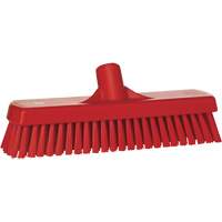 Brosse &agrave; r&eacute;curer pour planchers et murs, Crins Ferme, 12", Polyester, Rouge Seaboard Timber Mart