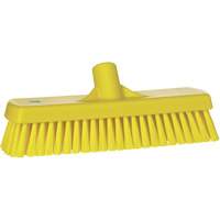 Deck & Wall Scrub Brush, Stiff Bristles, 12", Polyester, Yellow Seaboard Timber Mart