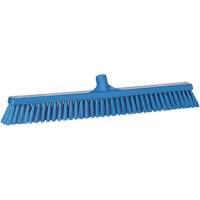 Combo Bristle Push Broom, Coarse/Fine Bristles, 24", Polyester, Blue Seaboard Timber Mart