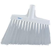 Angle Broom Head, X-Coarse Bristles, 12", Polyester, White Seaboard Timber Mart