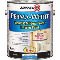 Perma-White&reg; Mold & Mildew-Proof Interior Paint, 3.78 L, Gallon, White Seaboard Timber Mart