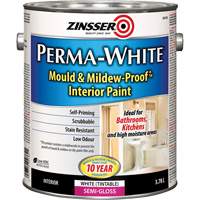 Perma-White&reg; Mold & Mildew-Proof Interior Paint, 3.78 L, Gallon, White Seaboard Timber Mart