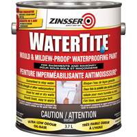 Watertite&reg; Mold & Mildew-Proof Waterproofing Paint, White, Eggshell, 3.78 L, Gallon Seaboard Timber Mart