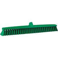 ColorCore Push Broom, Fine Bristles, 24", Polypropylene, Green Seaboard Timber Mart