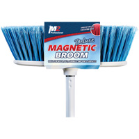 Flat Magnetic Indoor Broom with Handle, 48" Long Seaboard Timber Mart