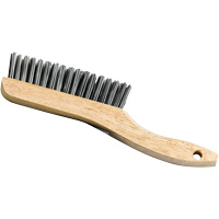 Brosse &agrave; manche en patin, Acier, 4 x 16 rangs de fils, Longueur 9-3/4" Seaboard Timber Mart