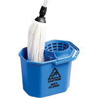 Heavy-Duty Mop Cone Pail, Strainer, 3 US Gal. (12 Quart), Blue Seaboard Timber Mart