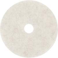 Natural Blend Pad, 17", Burnishing, White Seaboard Timber Mart