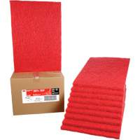 Carpet Bonnet Pad, 14" x 20", Buffing/Cleaning, Red Seaboard Timber Mart
