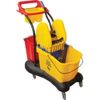 Multifunctional Mop Trolley, Down Press, 9.5 US Gal.(38 Quart), Yellow Seaboard Timber Mart