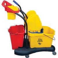 Multifunctional Mop Trolley, Down Press, 9.5 US Gal.(38 Quart), Yellow Seaboard Timber Mart