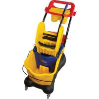 Multifunctional Mop Trolley, Down Press, 9.5 US Gal.(38 Quart), Yellow Seaboard Timber Mart