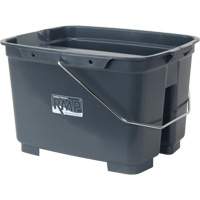 Dual Compartment Bucket, 4.75 US Gal. (19 qt.) Capacity, Grey Seaboard Timber Mart