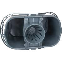 Mop Pail & Wringer, Strainer, 3.75 US Gal.(15 Quart), Grey Seaboard Timber Mart