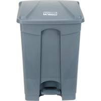 Step-On Garbage Can, Plastic, 12 US gal. Capacity Seaboard Timber Mart