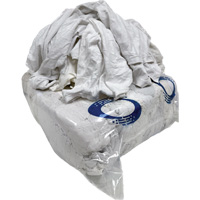 Wiping Rags, Cotton/Fleece, White, 25 lbs. Seaboard Timber Mart