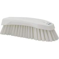 Large Angled Hand Brush, Stiff Bristles, 8" Long, White Seaboard Timber Mart