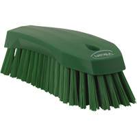 Large Angled Hand Brush, Stiff Bristles, 8" Long, Green Seaboard Timber Mart