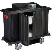 Executive Full-Size Housekeeping Cart with Doors Seaboard Timber Mart