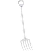 Hygienic Fork, 49" Length, Plastic, White Seaboard Timber Mart