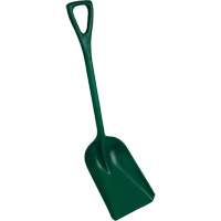 One-Piece Metal Detectable Shovel, 10" x 14" Blade, 37-1/2" Length, Plastic, Green Seaboard Timber Mart