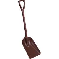 One-Piece Metal Detectable Shovel, 10" x 14" Blade, 37-1/2" Length, Plastic, Red Seaboard Timber Mart