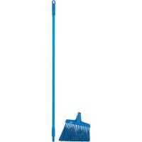 Angle Broom Head with Handle, X-Coarse Bristles, 12", Polyester, Blue Seaboard Timber Mart