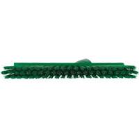 Dustpan Broom with Angled Thread, Medium Bristles, 10", Polyester, Green Seaboard Timber Mart