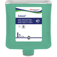 Estesol&reg; Hand, Hair and Body Cleaner, 2 L, Rain Forest, Plastic Cartridge Seaboard Timber Mart