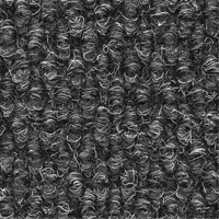 Supreme Knob Entrance Matting, Wiper/Scraper, 3-1/2' x 6' x 7/16", Charcoal Seaboard Timber Mart