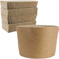 Manchons Kraft pour gobelet de caf&eacute;, Papier, 12 oz - 20 oz, Brun Seaboard Timber Mart