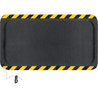 Tapis conductible Hog Heaven, 3' la x 5' lo, 5/8" &eacute;paisseur, Noir/Jaune, Nitrile Seaboard Timber Mart